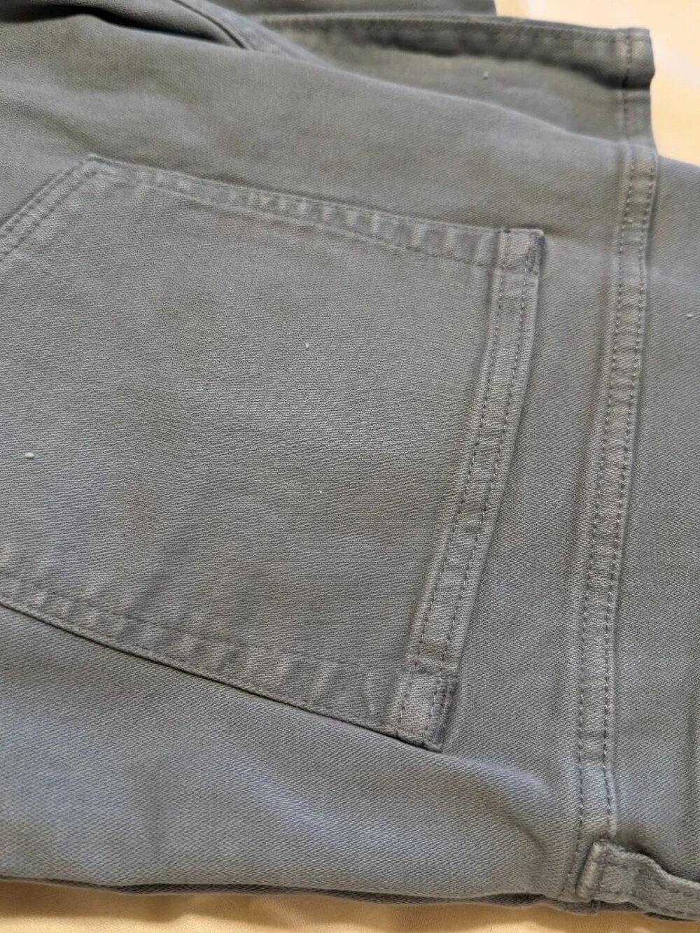J. Crew Garment Dyed Blue-Grey Stretch Jeans